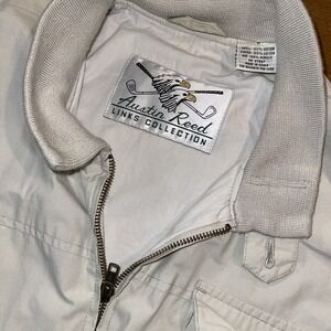 Austin Reed Links Collection Jacket Men M Beige Golf Apparel